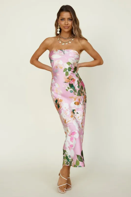 Truthfully Maxi Dress Pink sold by Fortunate One