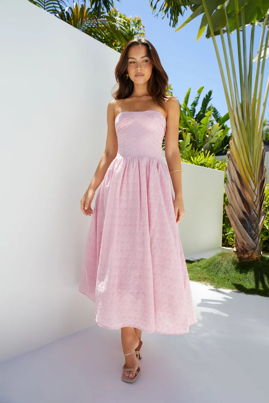 Mimi Moments Strapless Maxi Dress Pink sold by Fortunate One product image thumbnail 4