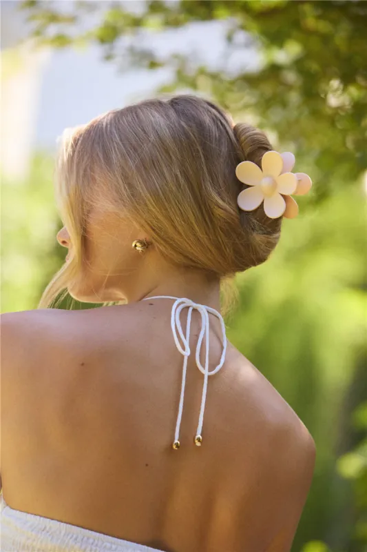 Flower Love Hair Claw Pink sold by Fortunate One