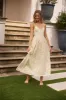 Painted Skies Maxi Dress Yellow sold by Fortunate One