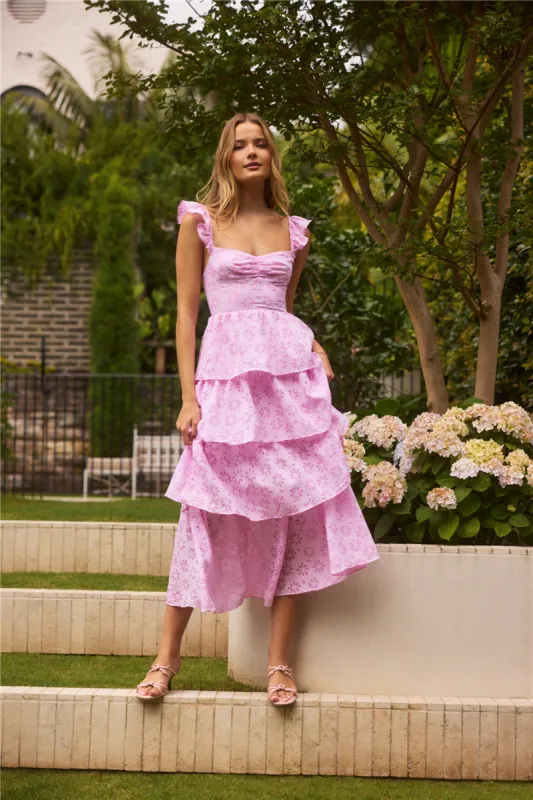 Fonder Moments Maxi Dress Pink sold by Fortunate One