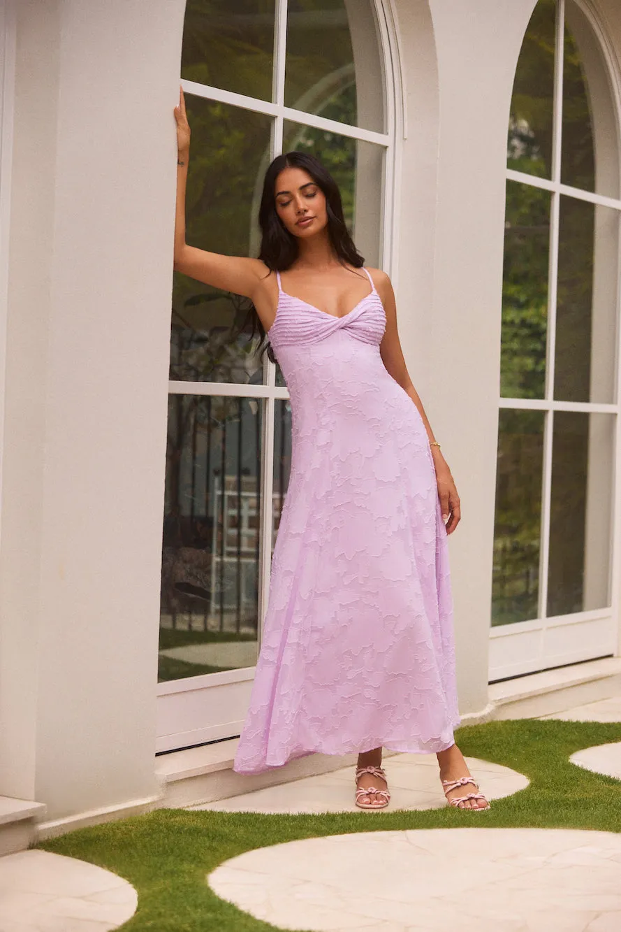 Habita Maxi Dress Lilac sold by Fortunate One