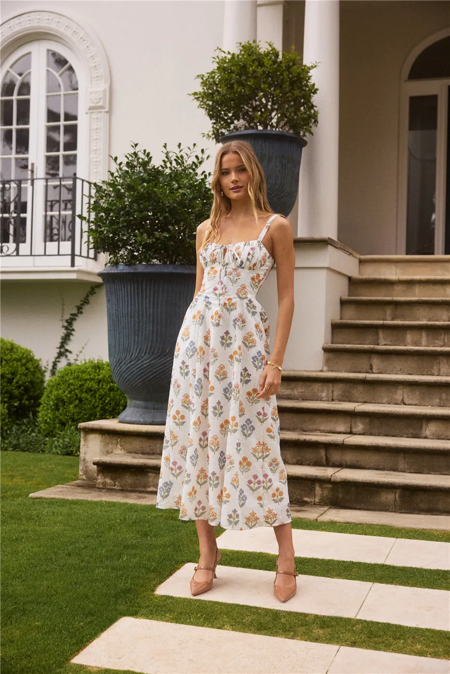 Sunlit Petal Maxi Dress Print sold by Fortunate One