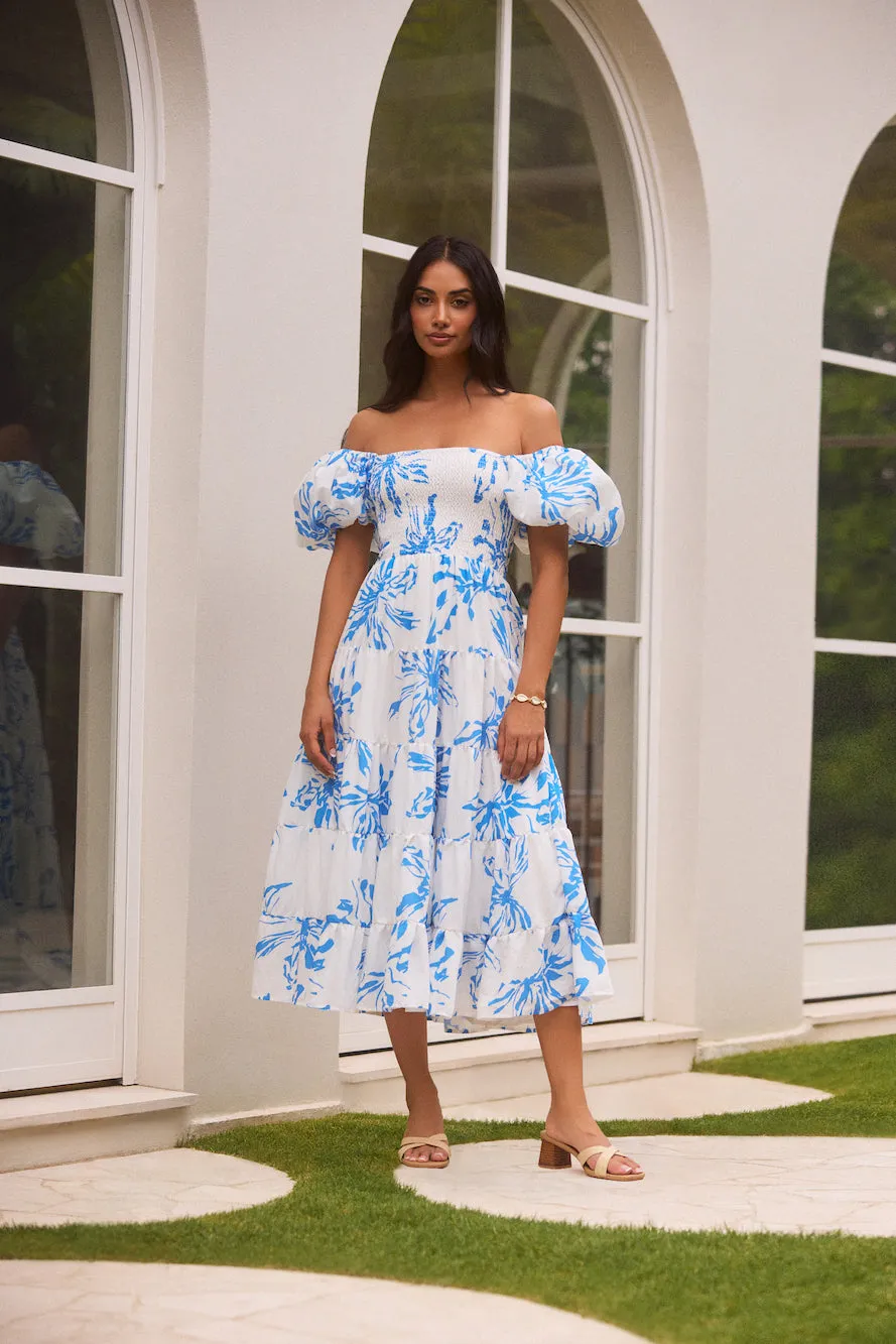 Good Morning Miss Maxi Dress Blue sold by Fortunate One