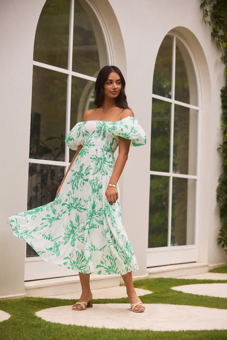 Good Morning Miss Maxi Dress Green sold by Fortunate One product image thumbnail 5