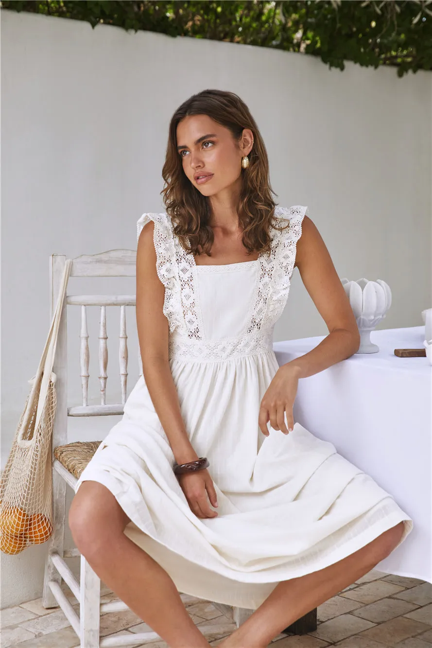 Miss Daisy Maxi Dress Ivory sold by Fortunate One product image thumbnail 4