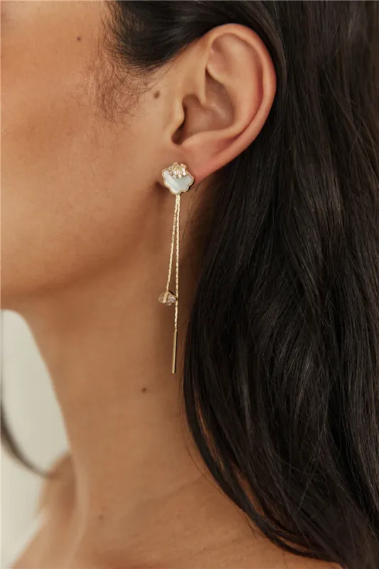 18K Gold Plated Endless Shore Earrings Gold sold by Fortunate One