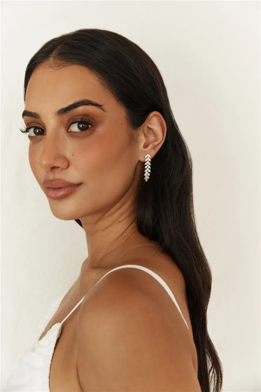 18K Gold Plated Shimmer Spark Earrings Gold sold by Fortunate One product image thumbnail 3