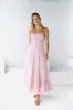 Renaissance Art Maxi Dress Pink sold by Fortunate One