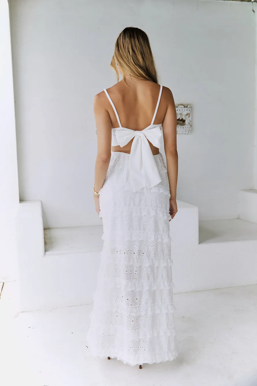Spirit Flourish Maxi Dress White sold by Fortunate One product image thumbnail 2