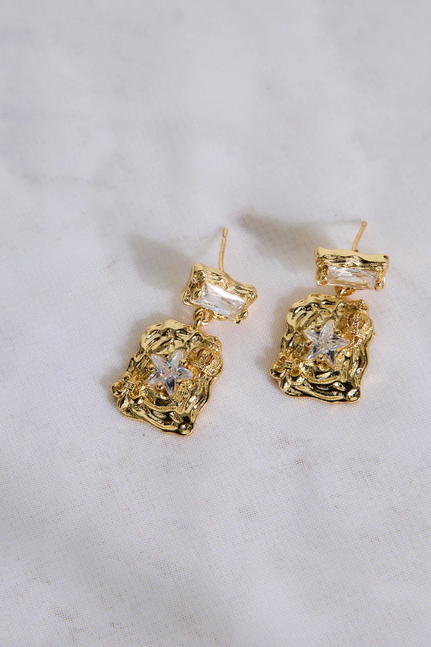 18K Gold Plated Magical Monument Earrings sold by Fortunate One product image thumbnail 2
