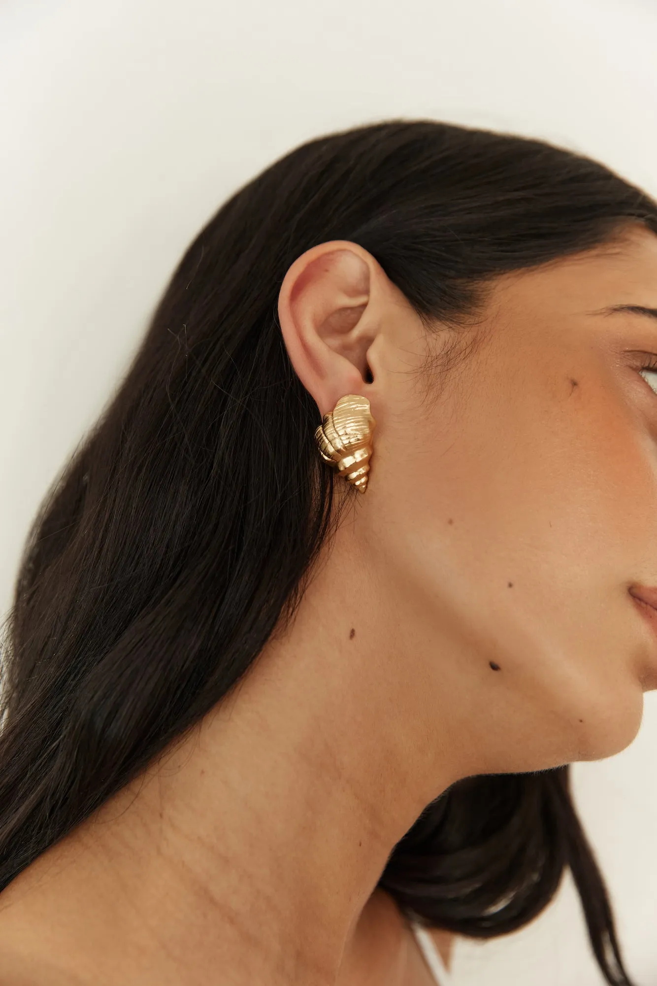18K Gold Plated Find Your Shell Earrings sold by Fortunate One
