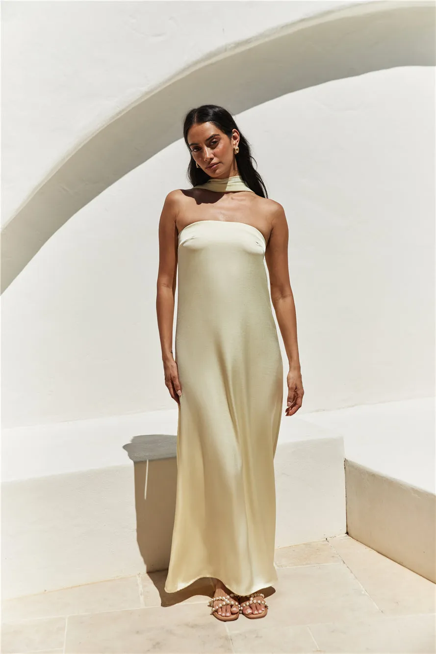 Radiant Rhythm Strapless Maxi Dress Yellow sold by Fortunate One product image thumbnail 2