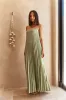 Gentle Journey Strapless Maxi Dress Sagegreen sold by Fortunate One