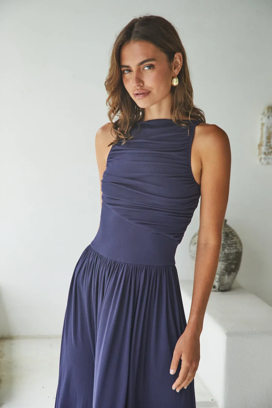 Nalla Maxi Dress Navy sold by Fortunate One product image thumbnail 4