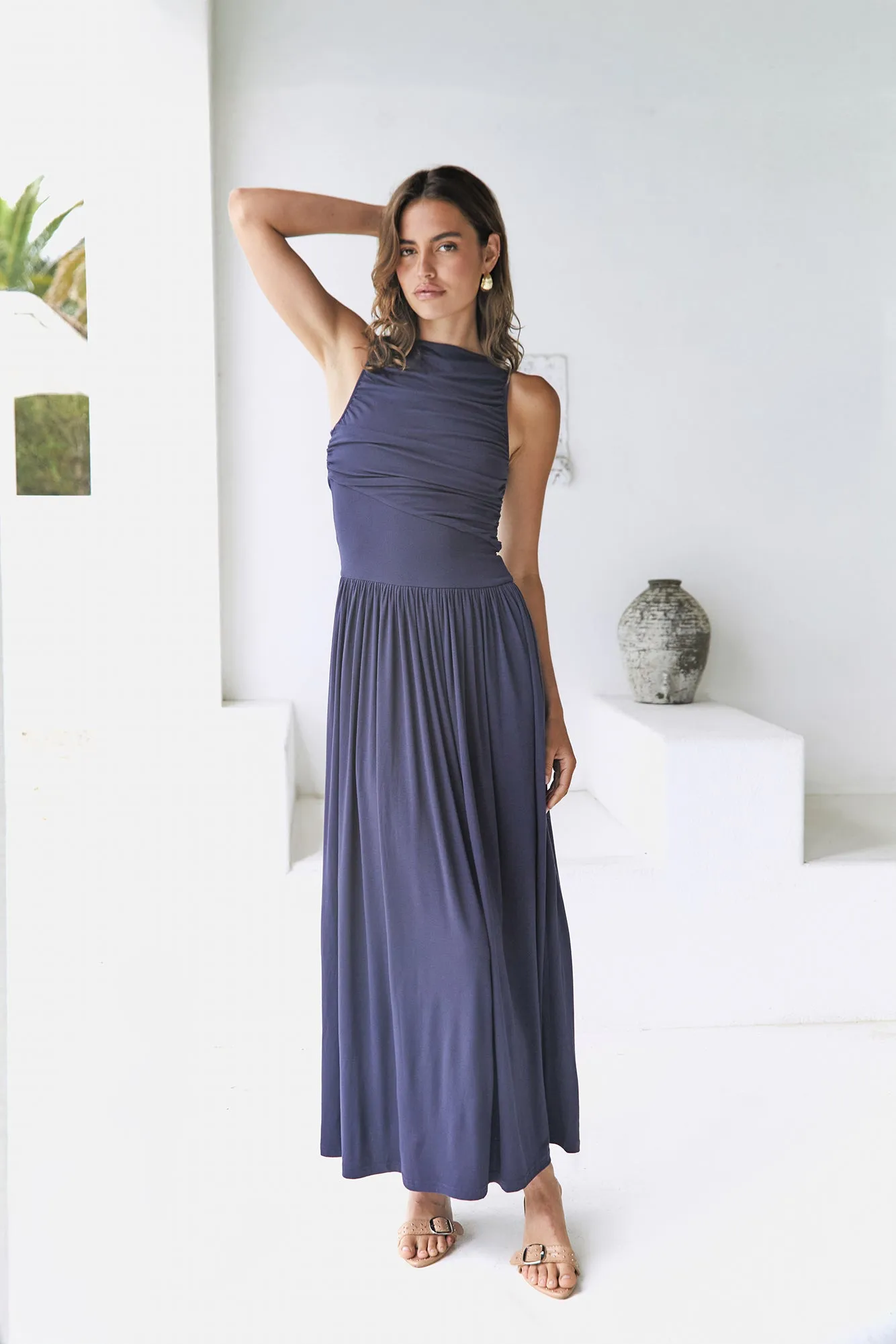Nalla Maxi Dress Navy sold by Fortunate One product image thumbnail 5