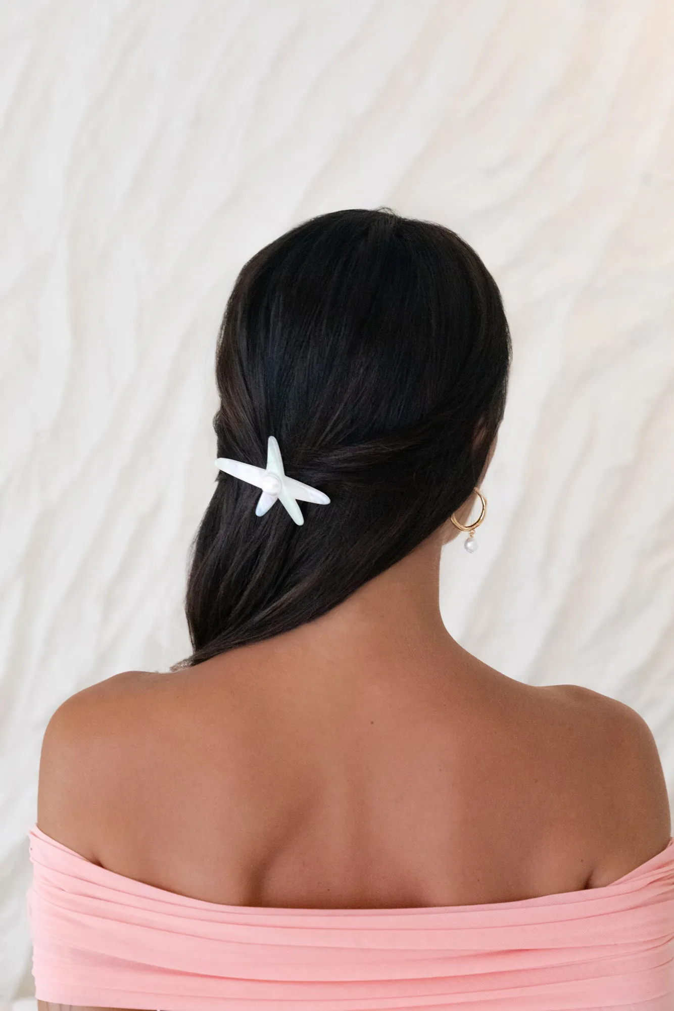 Ocean Pearl Hair Clip sold by Fortunate One product image thumbnail 2