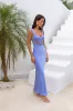 Milos Nights Midi Dress Blue sold by Fortunate One