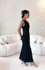 Moonlight Dancer Off Shoulder Maxi Dress Black sold by Fortunate One