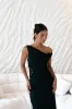 Moonlight Dancer Off Shoulder Maxi Dress Black sold by Fortunate One