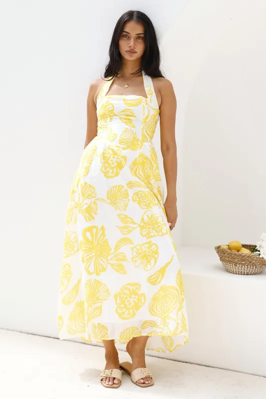 Eternal Spring Maxi Dress Yellow sold by Fortunate One