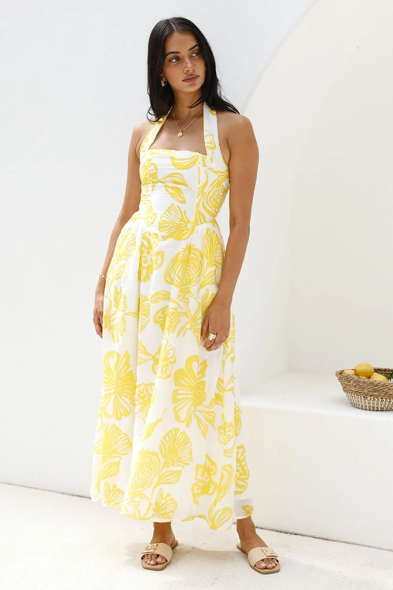 Eternal Spring Maxi Dress Yellow sold by Fortunate One product image thumbnail 5