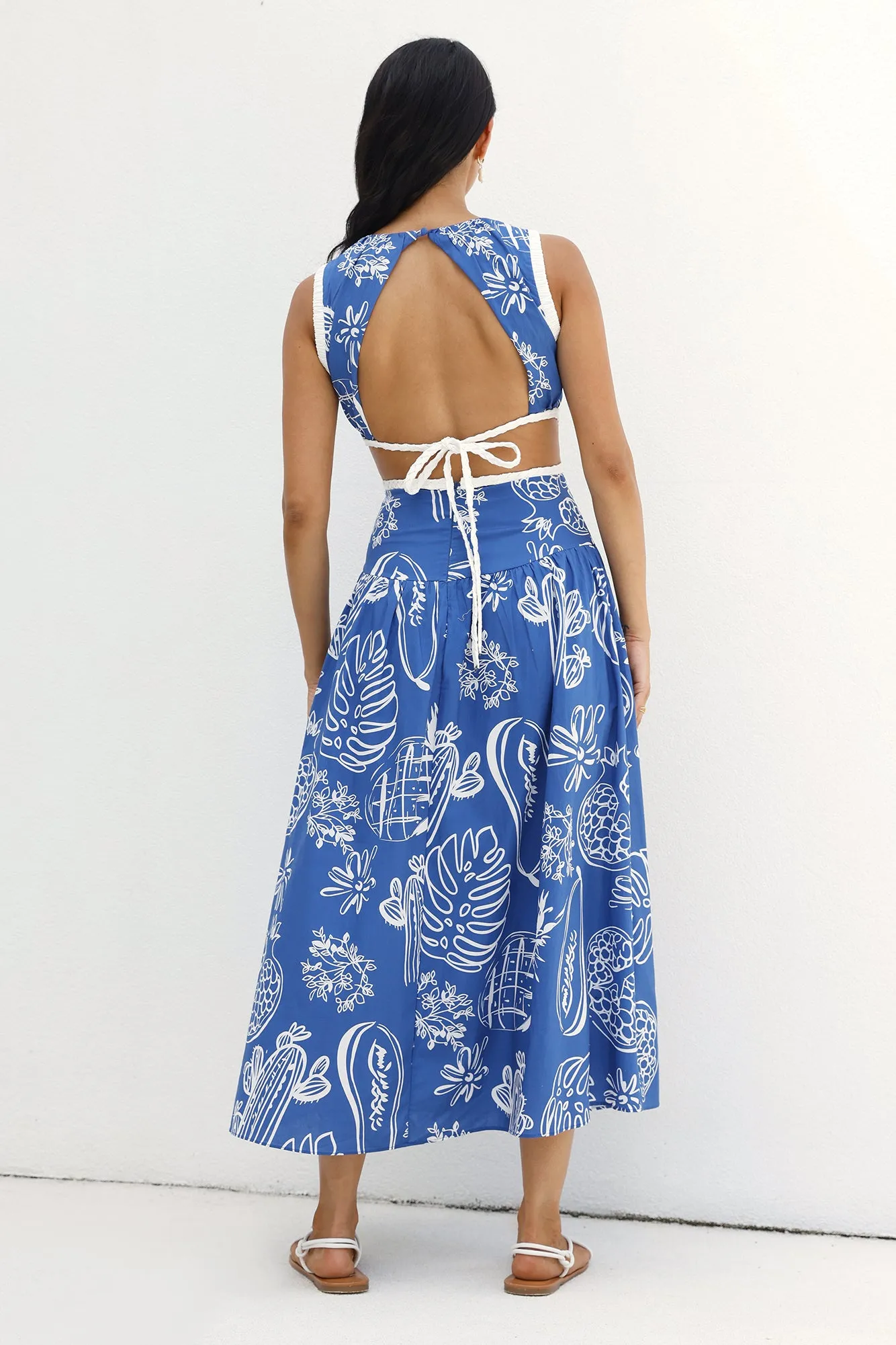 Waves of Serenity Maxi Dress Blue sold by Fortunate One product image thumbnail 2