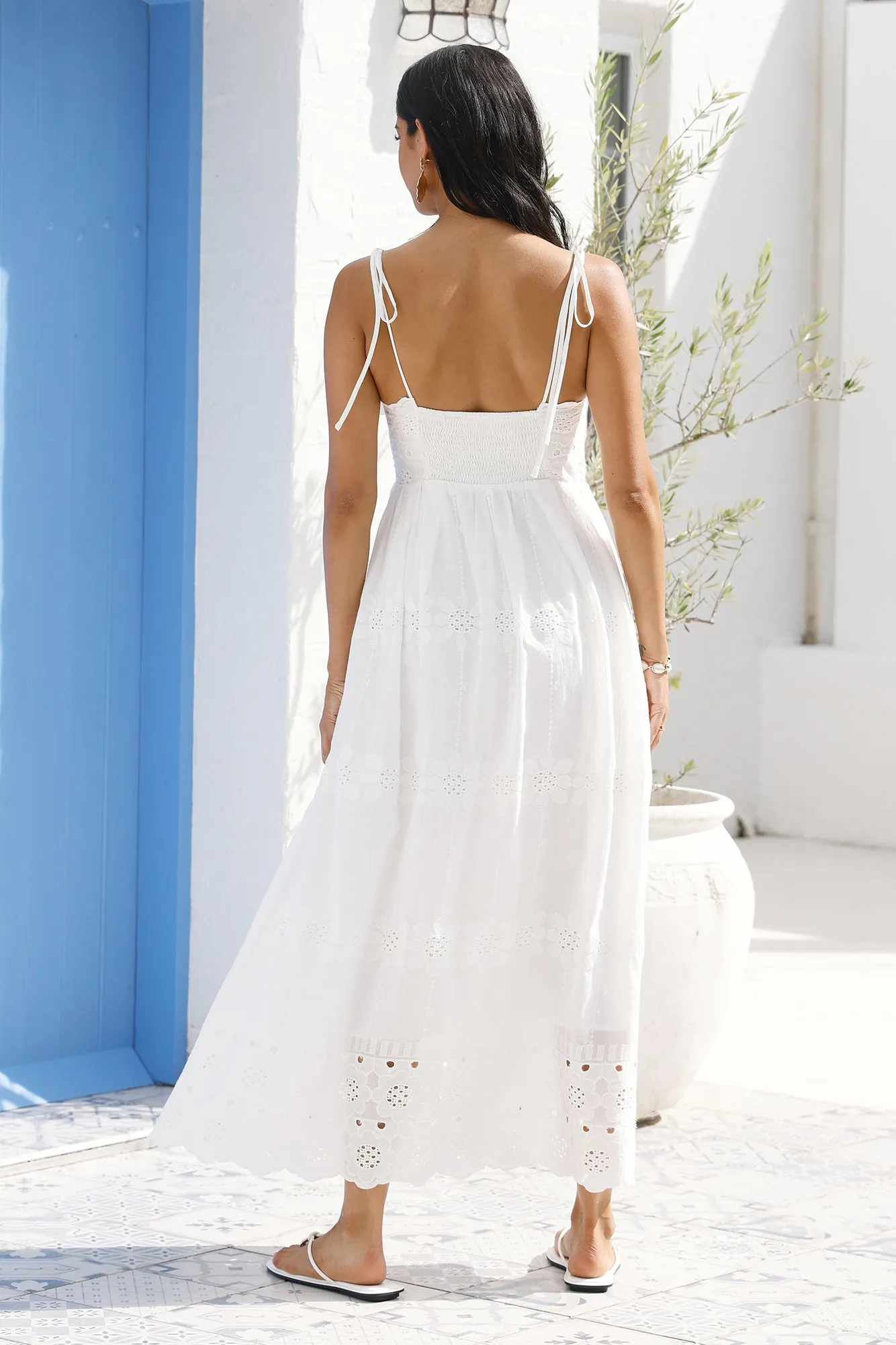 Whispers of Spring Maxi Dress White sold by Fortunate One product image thumbnail 2
