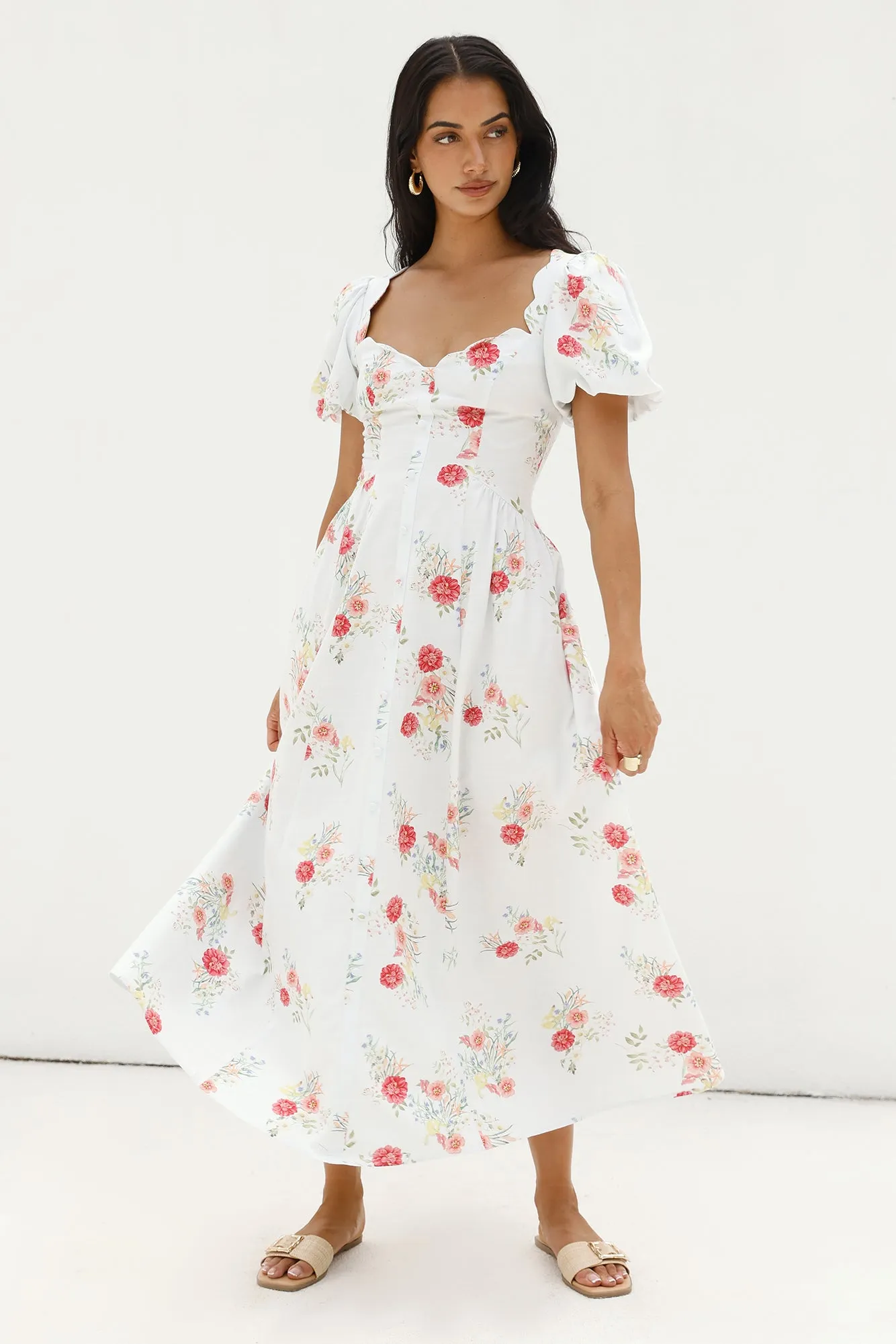 Heritage In Bloom Maxi Dress Floral sold by Fortunate One product image thumbnail 5