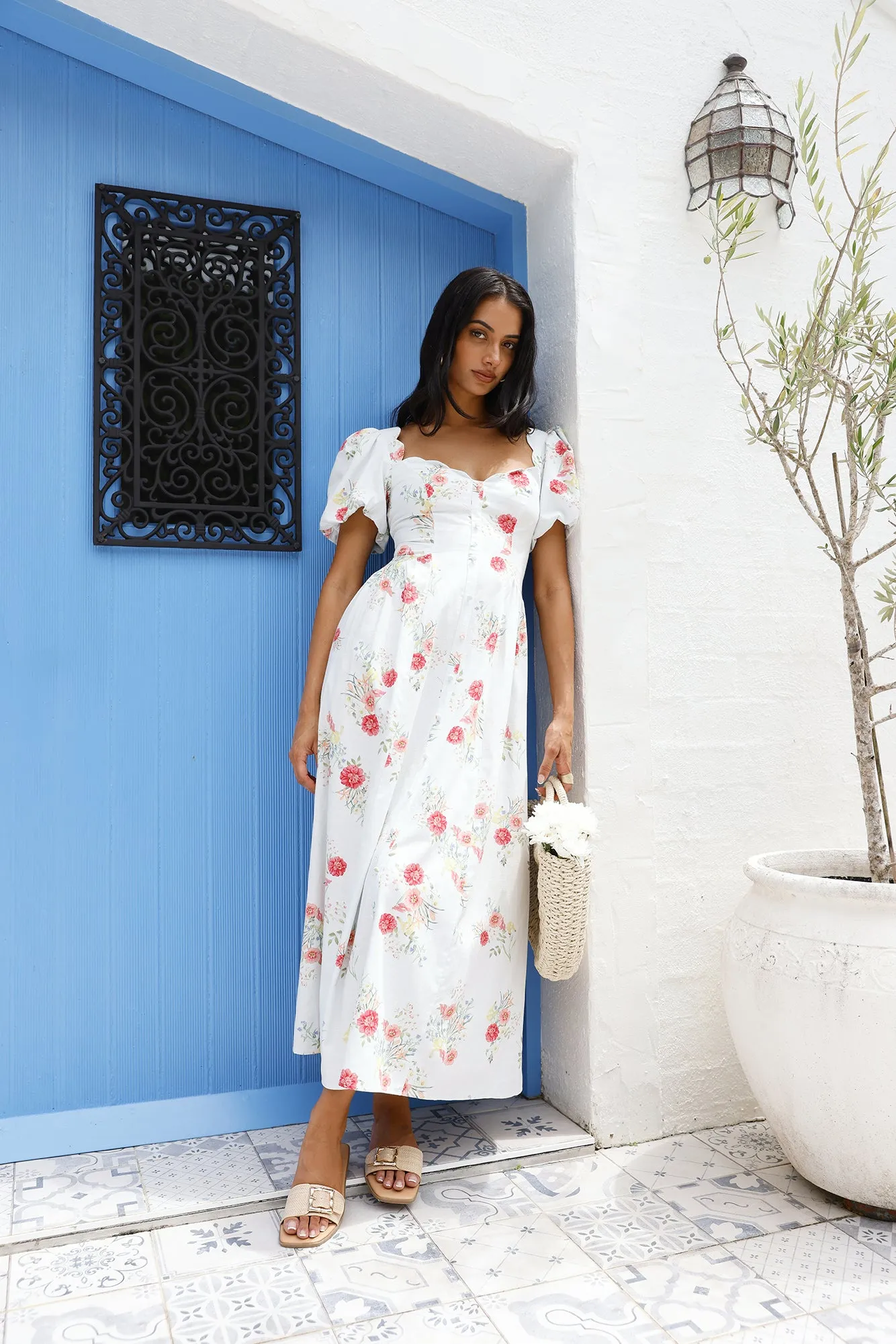 Heritage In Bloom Maxi Dress Floral sold by Fortunate One