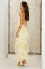 Poetic Charm Midi Dress Yellow sold by Fortunate One
