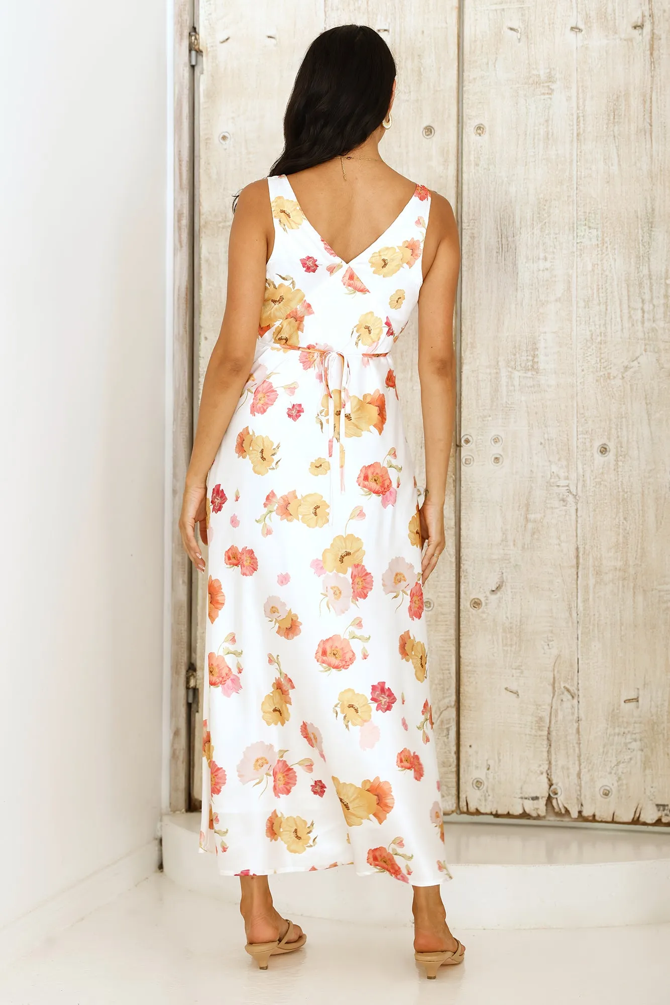 Apricot Dream Maxi Dress Floral sold by Fortunate One product image thumbnail 2
