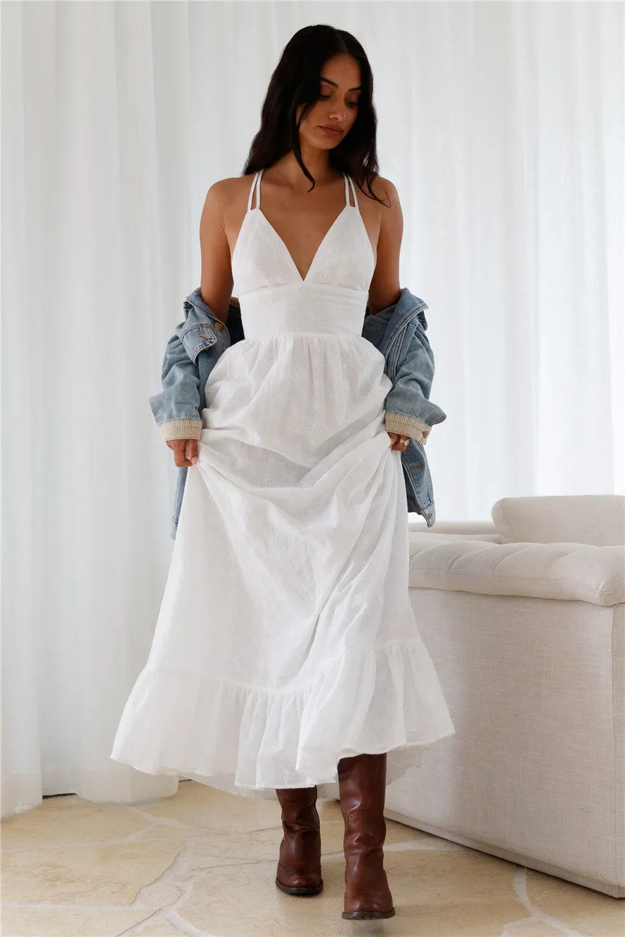 Crystal Clarity Maxi Dress White sold by Fortunate One product image thumbnail 3