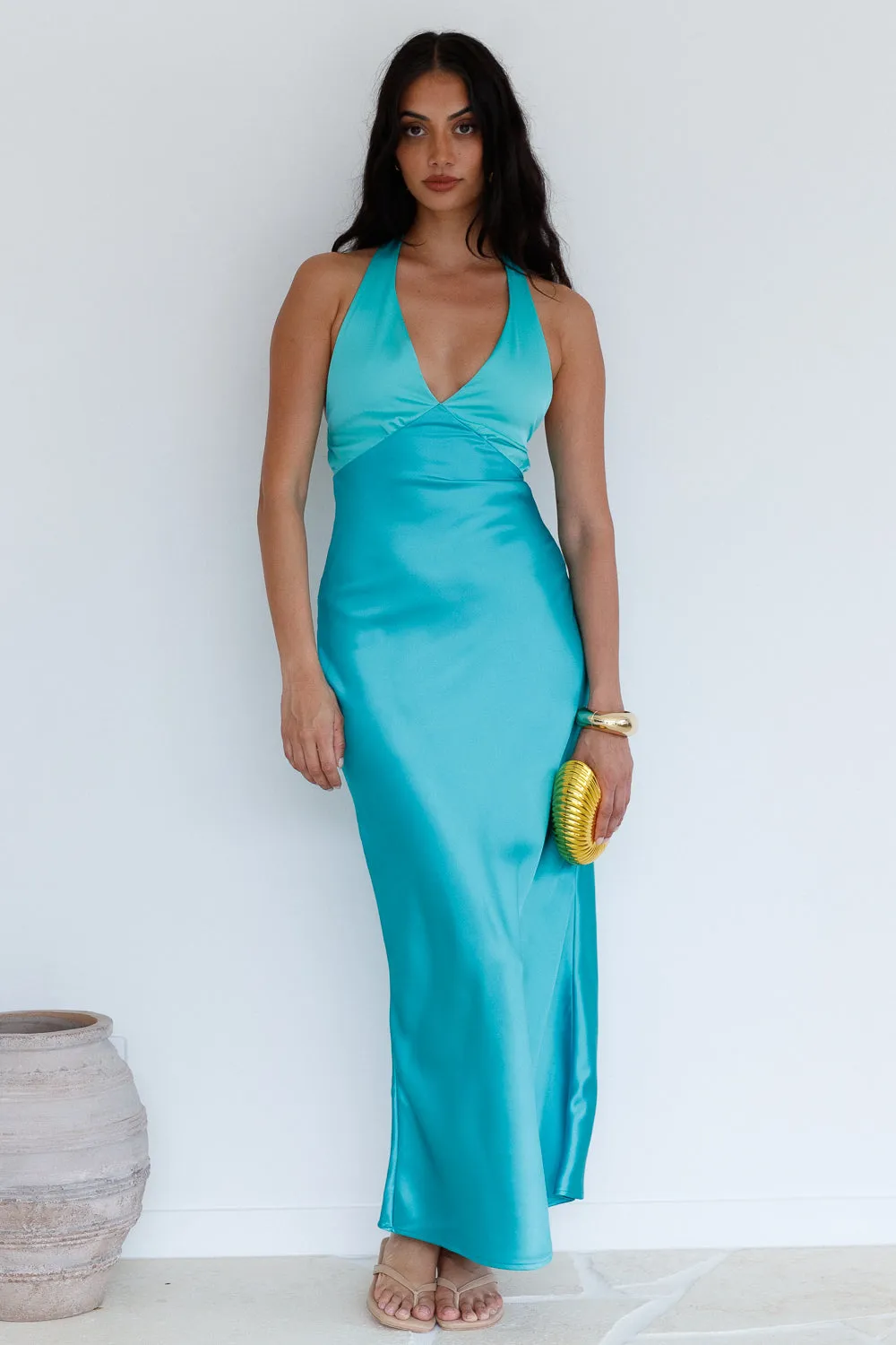 Serene Maxi Dress Sage sold by Fortunate One product image thumbnail 2