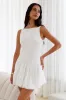 Dainty Style Mini Dress White sold by Fortunate One