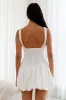 Dainty Style Mini Dress White sold by Fortunate One