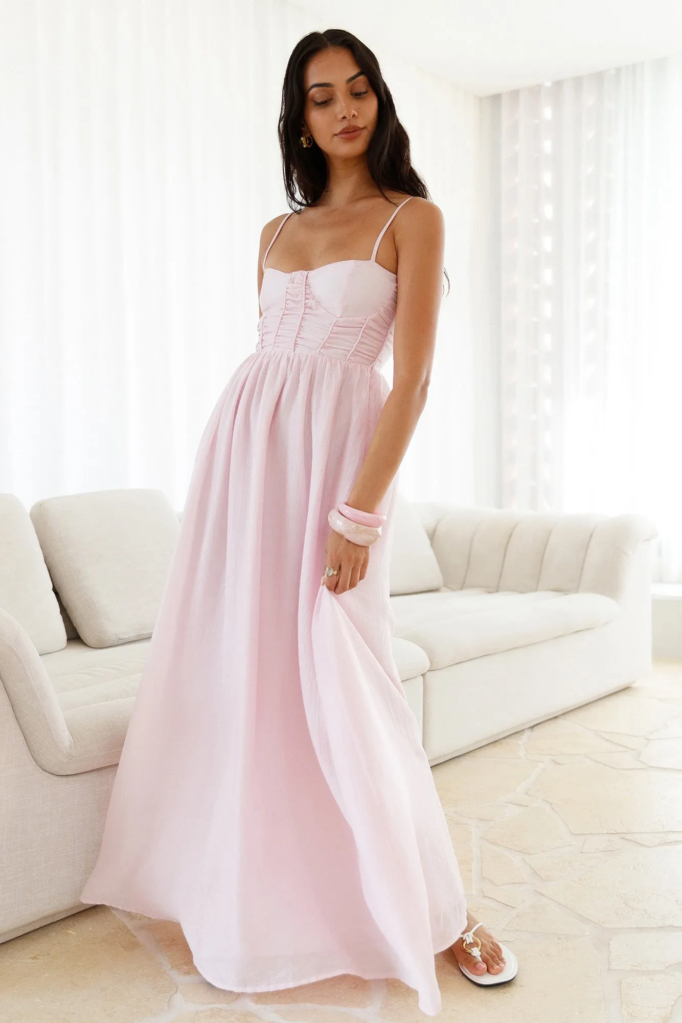 Darling Dear Maxi Dress Pink sold by Fortunate One product image thumbnail 4