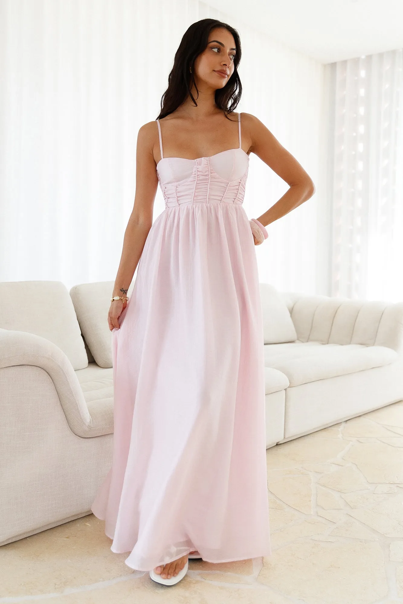 Darling Dear Maxi Dress Pink sold by Fortunate One product image thumbnail 3