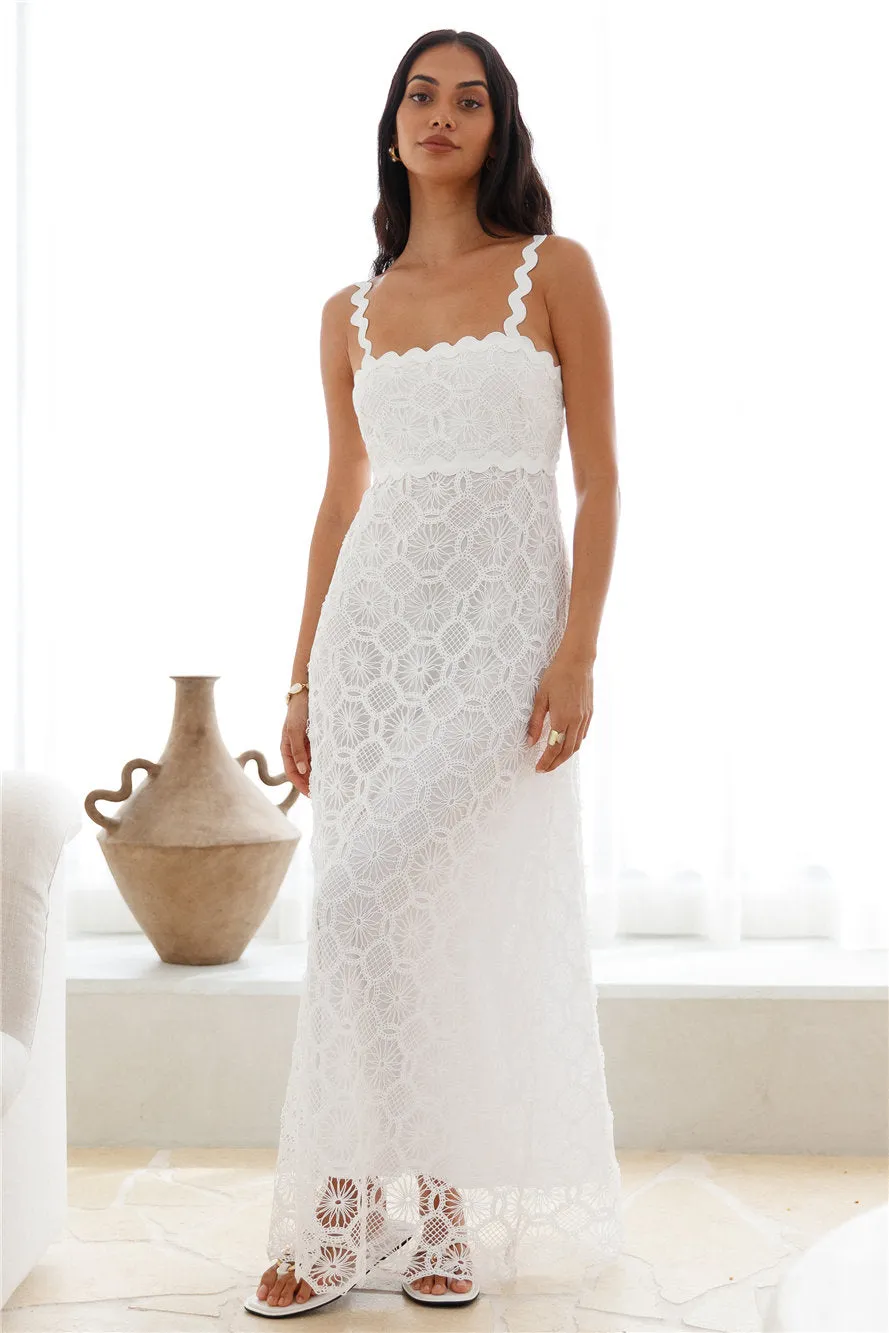 Blanca Maxi Dress White sold by Fortunate One product image thumbnail 3