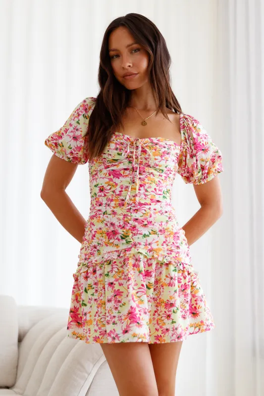 Island Radiance Mini Dress Floral sold by Fortunate One