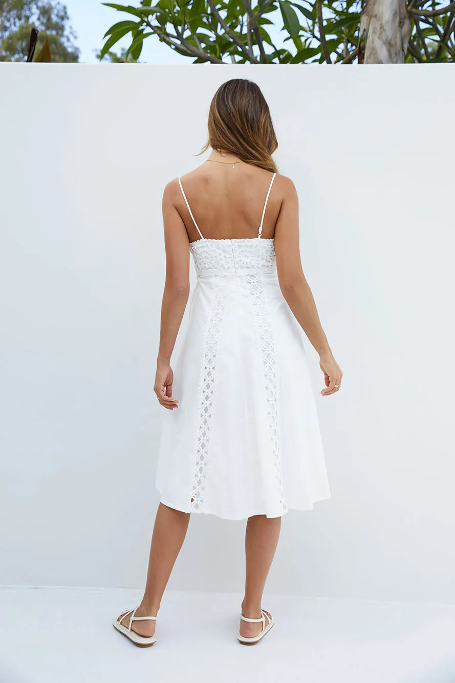 Celestial Midi Dress White sold by Fortunate One product image thumbnail 2
