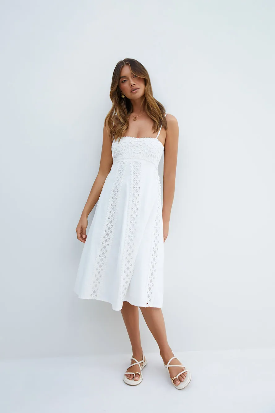 Celestial Midi Dress White sold by Fortunate One product image thumbnail 5