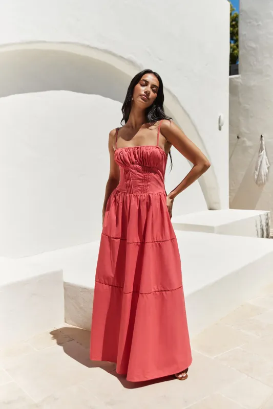 Mandy More Maxi Dress Red sold by Fortunate One