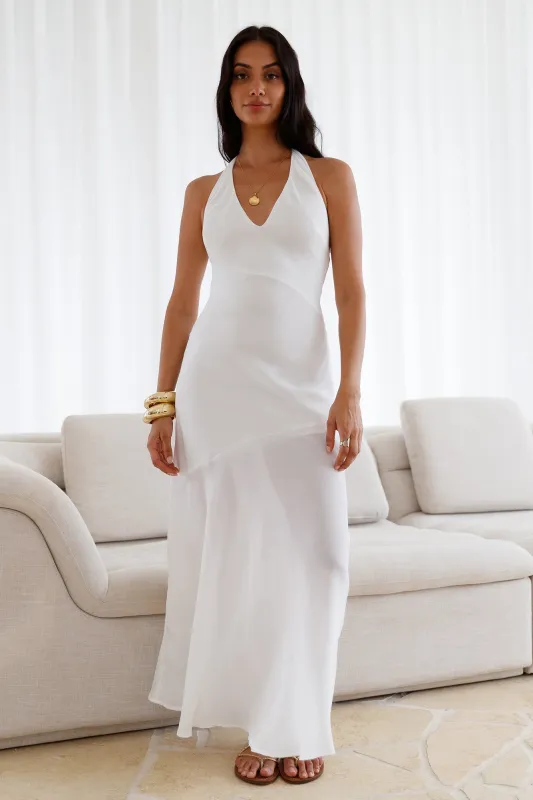 Ivory Dream Maxi Dress White sold by Fortunate One