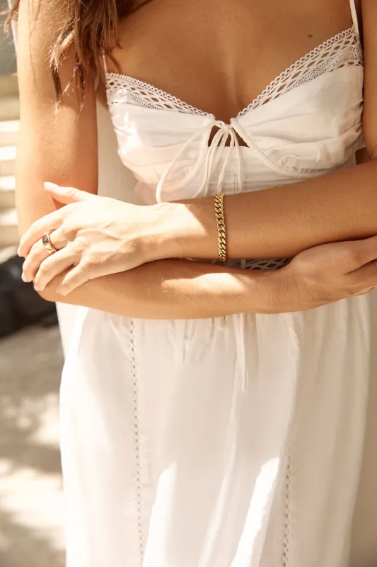 Wanderlust Love Chain Bracelet Gold sold by Fortunate One
