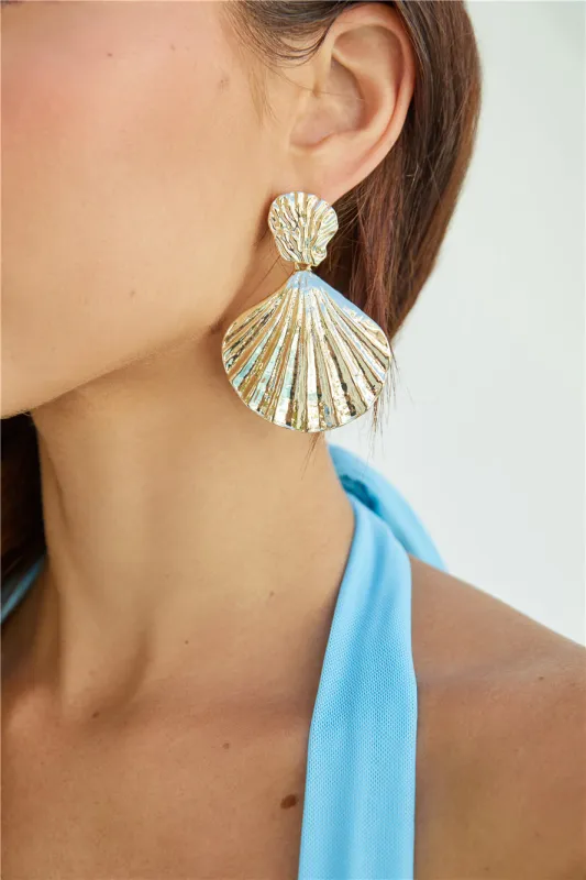18K Gold Plated Sea Shine Earrings sold by Fortunate One