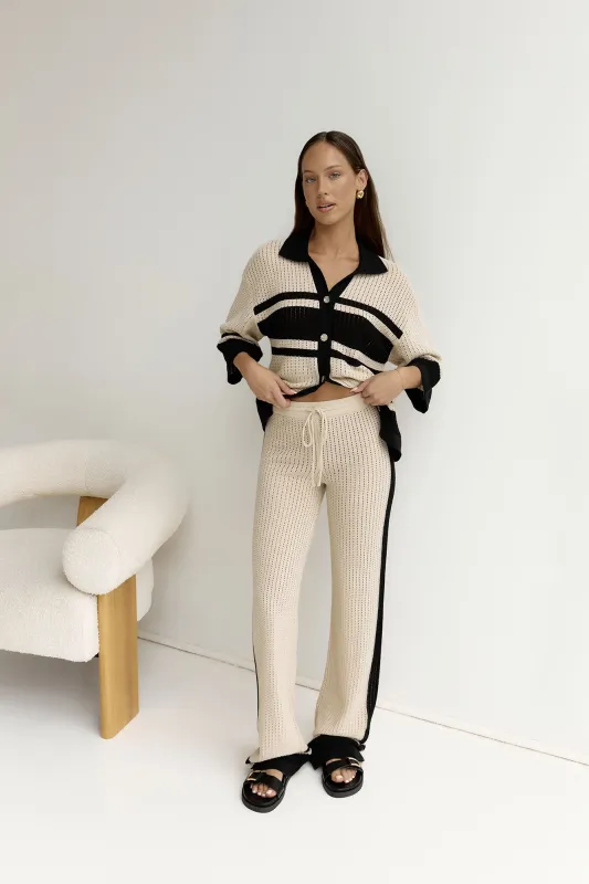 Bianki Pants Sand Black sold by Fortunate One