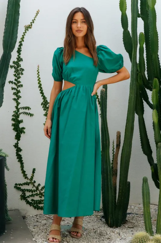 Ocherous Maxi Dress Green sold by Fortunate One