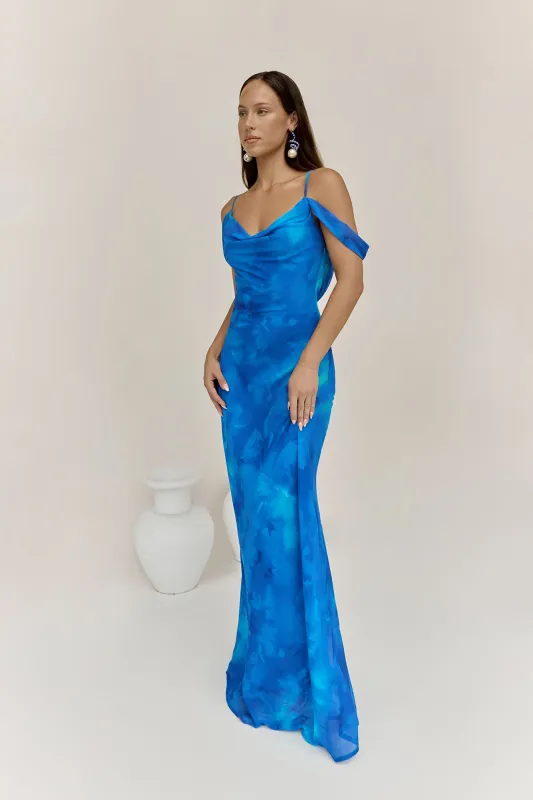 Lavoni Maxi Dress Ramona Blue sold by Fortunate One