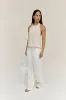 Dreamer Linen Halter Top Oatmeal sold by Fortunate One